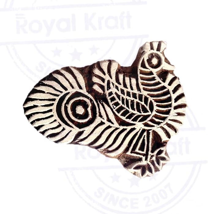 Royal Kraft Wooden Stamps DIY Fabric, Henna Printing Blocks THDtag047 - Image 3
