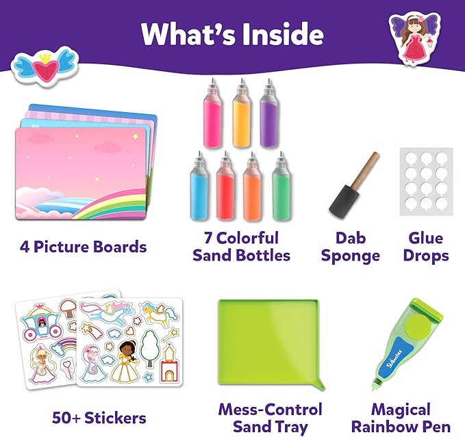 Skillmatics Sand Art – Mess-Controlled Unicorn & Princess Craft Activity | DIY - Image 3