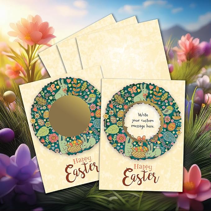 My Scratch Offs Spring Easter Wreath DIY Make Your Own Scratch Off Card Pack 20 - Image 5