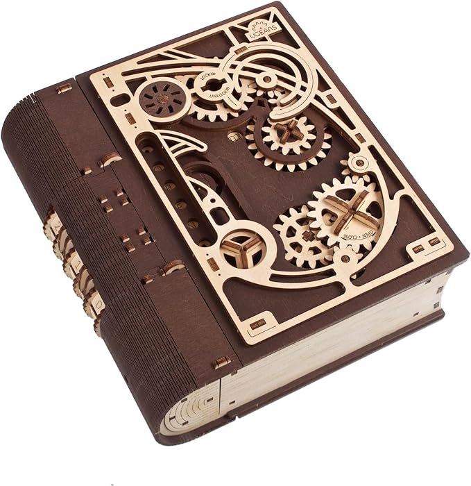 UGEARS Book of Secrets 3D Wooden Puzzles by UGEARS-ModelingJoy