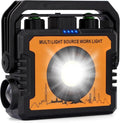 AdamStar Work Light, Magnetic LED Rechargeable Light with 7 Modes & 270°Rotatable, 1500LM Waterproof COB Portable Light with Hook for Emergency Car Repair, Grill, Outdoor Work, Camping (1 Pack)