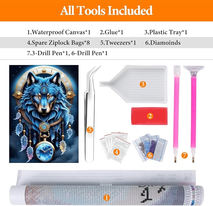 Offito Wolf Diamond Painting Kits - Image 5