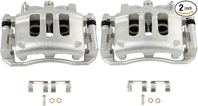 SCITOO 18B4841 18B4840 Front Left & Right Disc Brake Calipers w/Bracket Fit For Ford For Crown Victoria 2003-2011,For Mercury For Marauder 2003-2004, Double Pistons