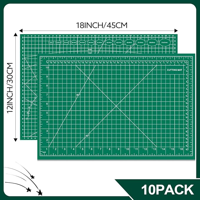 Self Healing Cutting Mat 12×18 Inch, Fabric Cutting Mats - Image 2
