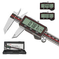 GemRed Digital Caliper 6 Inch/150 mm, Wireless Data Transfer to Excel, Stainless Steel Electronic Micrometer with Large LCD, IP54 Waterproof, Auto-Off, Inch/mm Conversion