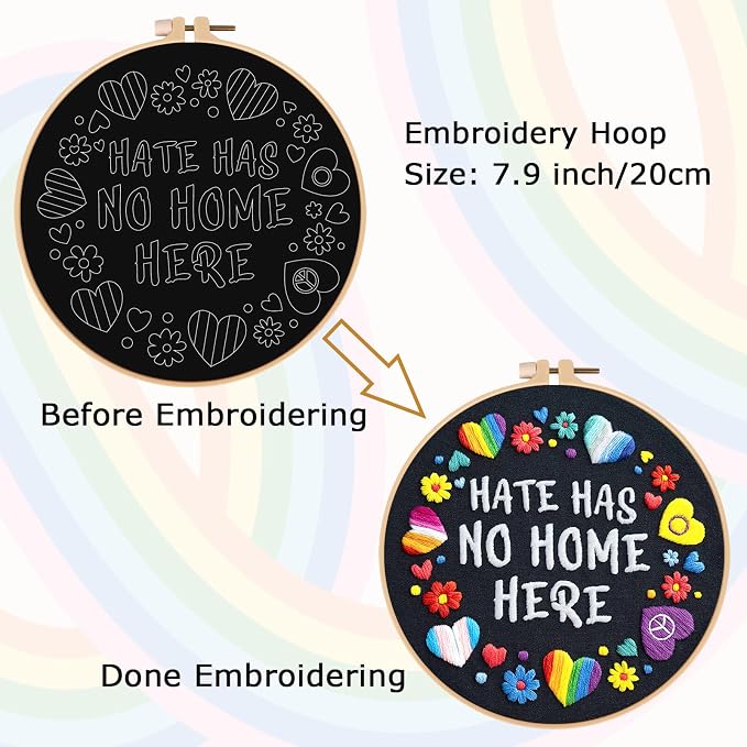 Nuberlic Embroidery Kit for Beginners - Image 5