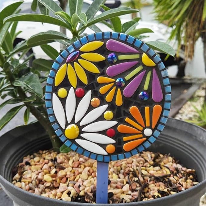 Artspac White Petal Ceramic Mosaic Tiles - Image 4