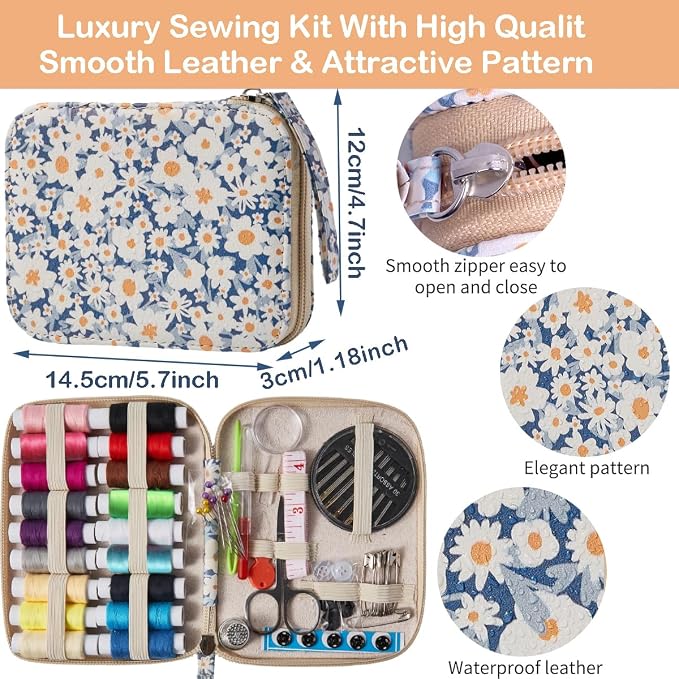 Daisy Sewing Kit Printing Sewing Kit, Professional Sewing Supplies - Image 3