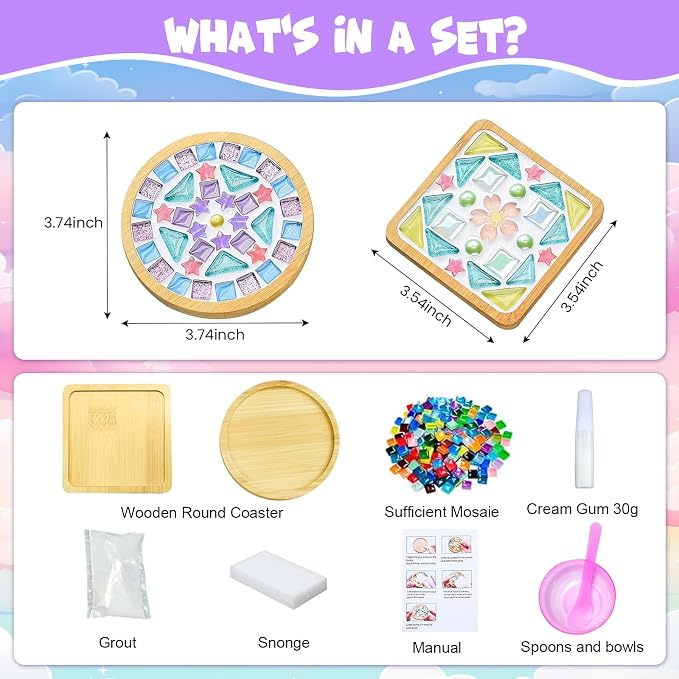 Airsnigi 10 Set DIY Mosaic Tiles - Image 2