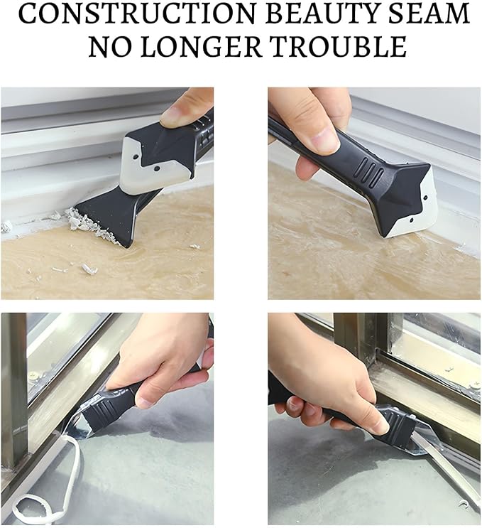 Caulking Gun, Heavy Duty Drip-Free Sealant Gun with Smooth Rod & Quick Release, for Silicone, Adhesives, Construction, DIY Home Repairs (10 oz Standard Size)