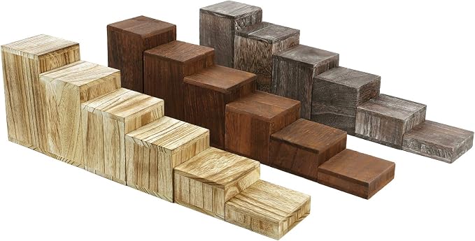 MOOCA Wooden 6 Pcs Square Risers - Image 8