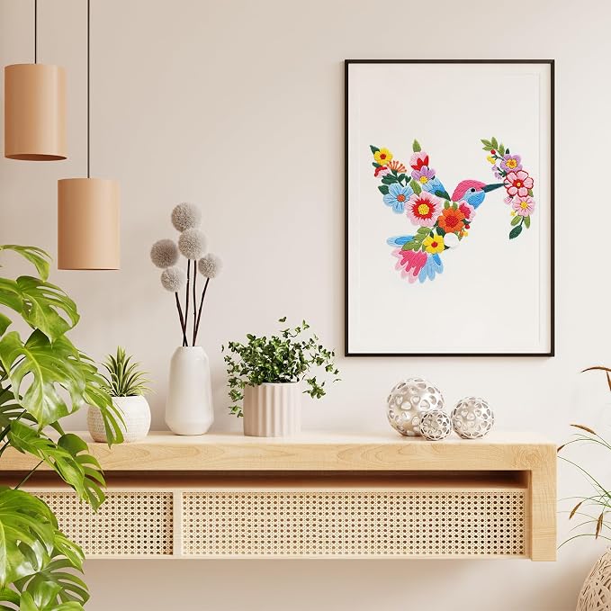 Nuberlic Bird Flower Embroidery Kit - Image 6