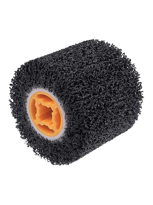 Rocaris Abrasive Drum Paint and Rust Remover, 40 Grit Abrasive Wheel Wire Drawing Polishing Wheel for Wood Metal Surface Polishing, 4.5" x 4"