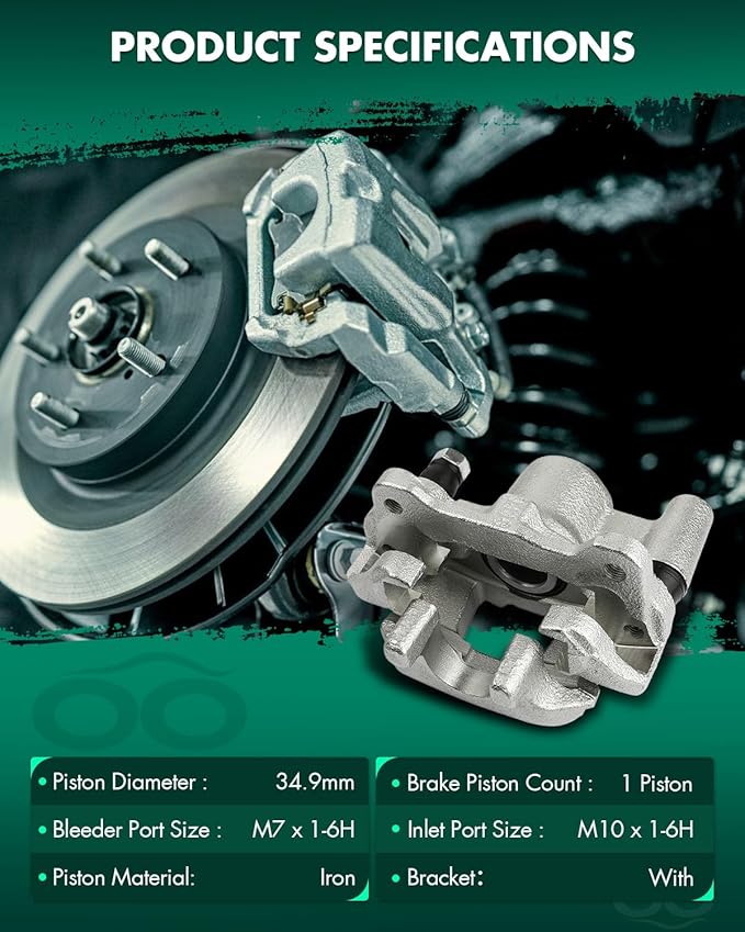 SCITOO Rear Right Brake Caliper With Bracket 19B2951 Compatible For Scion tC 2005-2010