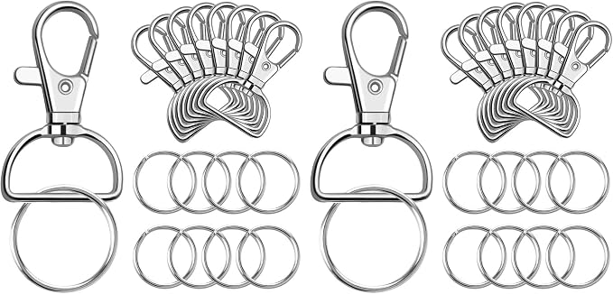 PAXCOO 100 Pcs Key Chain Hooks by PAXCOO