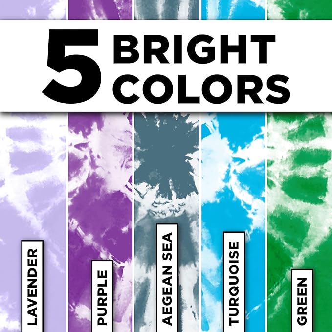 Tulip One-Step Tie-Dye Kit Mermaid, Party Activity, Permanent Fabric Dye - Image 4