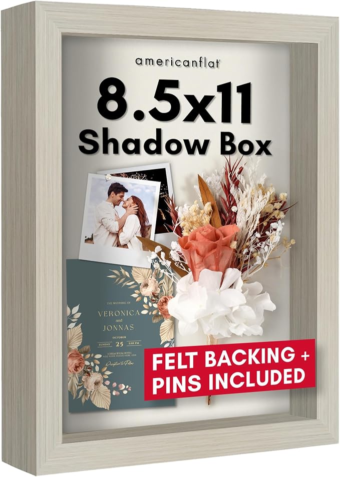 Americanflat 8.5x11 Shadow Box Frame by Americanflat