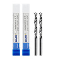 Solid Carbide Jobber Drill Bits 3/16" with Straight Shank and 118° Point Angle, Made from K20 Tungsten Carbide,Applications: for Stainless Steel Alloy Metal, 2pcs, by LU&MN