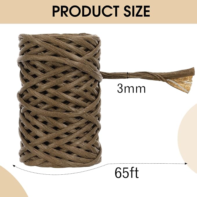 Syhood 65 Feet Floral Wire Rustic Vine Bind Wire - Image 2