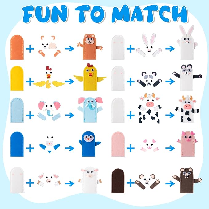 COcnny Animal Finger Puppets Crafts - Image 4