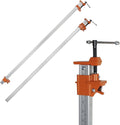 FEIRONG 48-inches Bar Clamps with 2-Pack, 330LB Load Limit with Built-in Ruler, 90° Angled Jaws for DIY Projects & Cabinet Installation