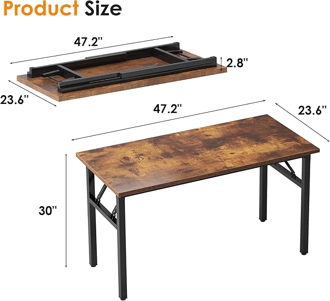 Need 47 inches Computer Desk Office Desk Folding Table - Image 3