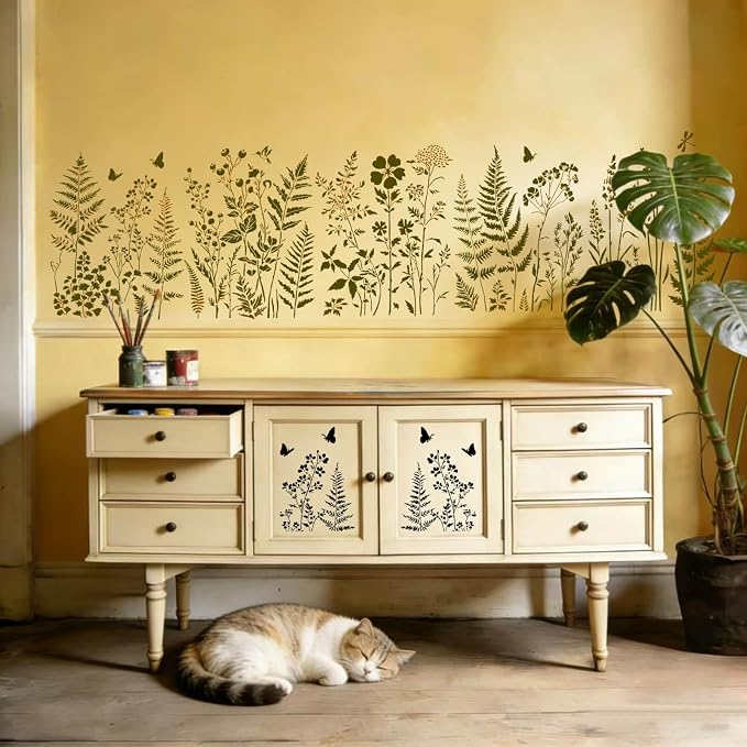 Botanical Wall Stencil Kit for Painting - Image 3
