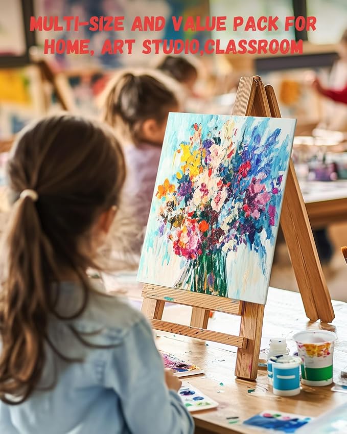 Simetufy 42 Pack 5x7 Inch Small Canvas Boards - Image 9