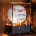 Baseball Display Case with Led Light, Acrylic Baseball Case by Leshein
