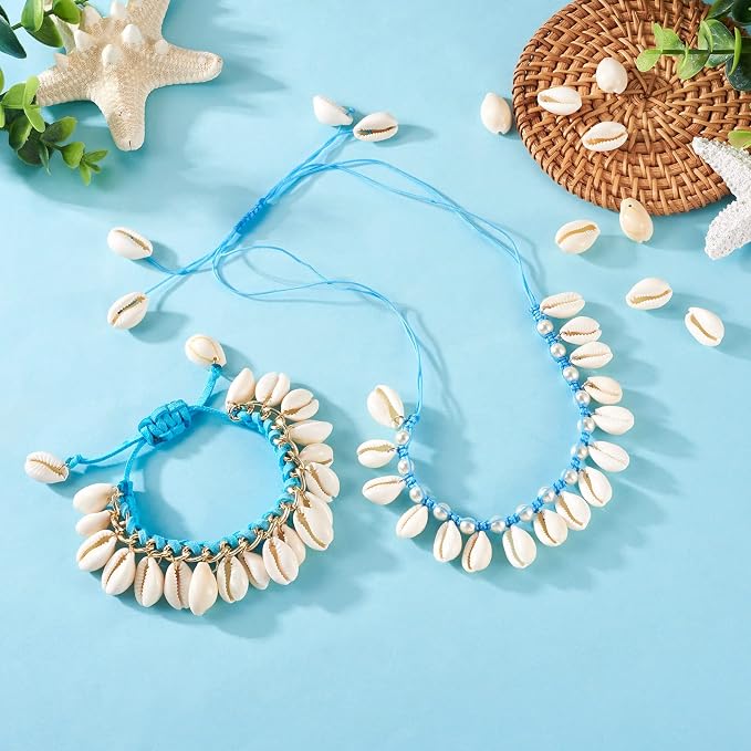 Pandahall 120-150pcs/box White Natural Spiral Shell Beads Sea Shells Beach - Image 3