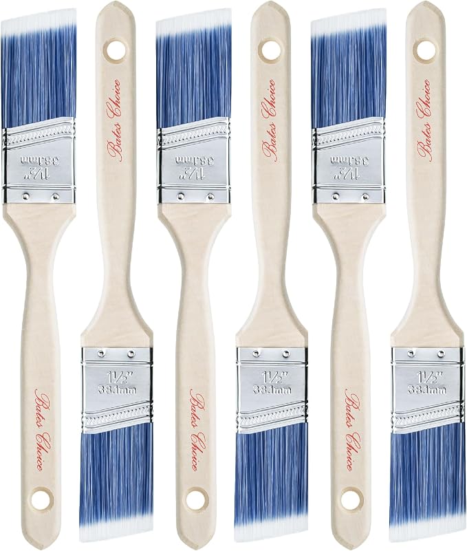 Bates 1.5-Inch Paint Brushes, 6 Pack by BatesChoice