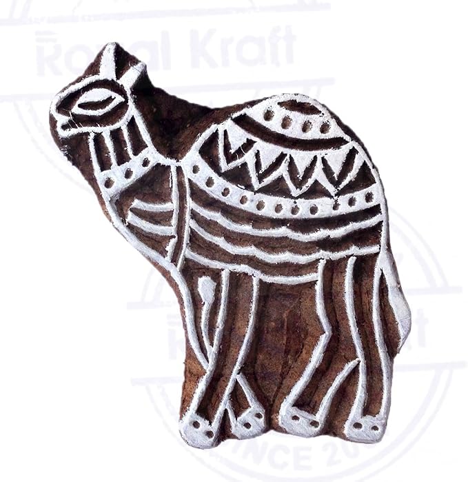 Royal Kraft Wooden Stamps DIY Fabric, Henna Printing Blocks THDtag034 - Image 3