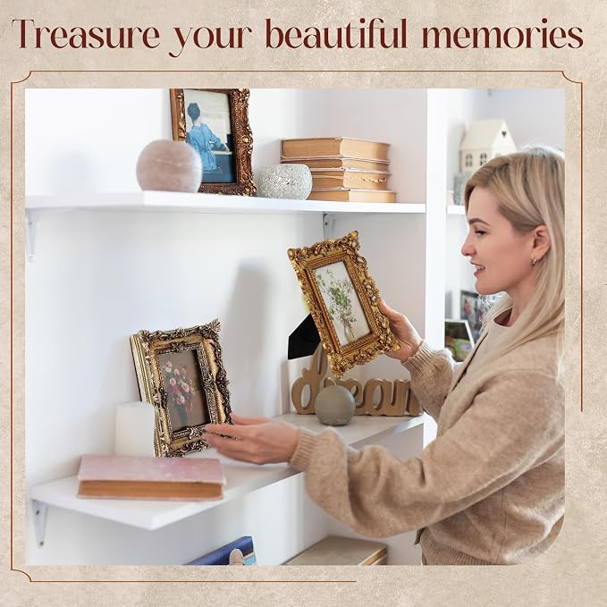 Wonderjune 7 Pcs Vintage Picture Frames Set - Image 5
