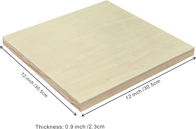Wood Art Panels 12x12 Unfinished Wooden Canvas Panels 6-Pack Wood Frame - Image 2