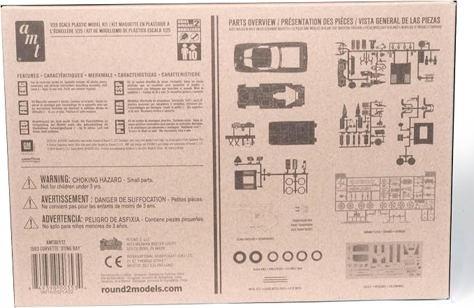 AMT 1963 Chevy Corvette 1:25 Scale Model kit - Image 2