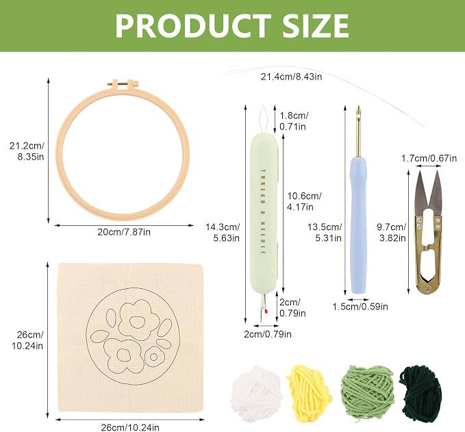 JEXLQTVR DIY Punch Needle Kit, Easy - Image 2
