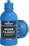 BLUEBIRD Fabric Paint, Midnight Blue, 8.5 Fl Oz, Permanent Fabric Paints by BluebirdArts
