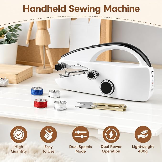 Handheld Sewing Machine, Mini Sewing Machine - Image 2