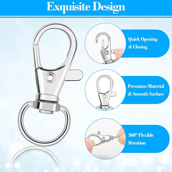 Keychain Hook Clip, DIY Crafts, Lanyard Making, Pet Collar - Image 3