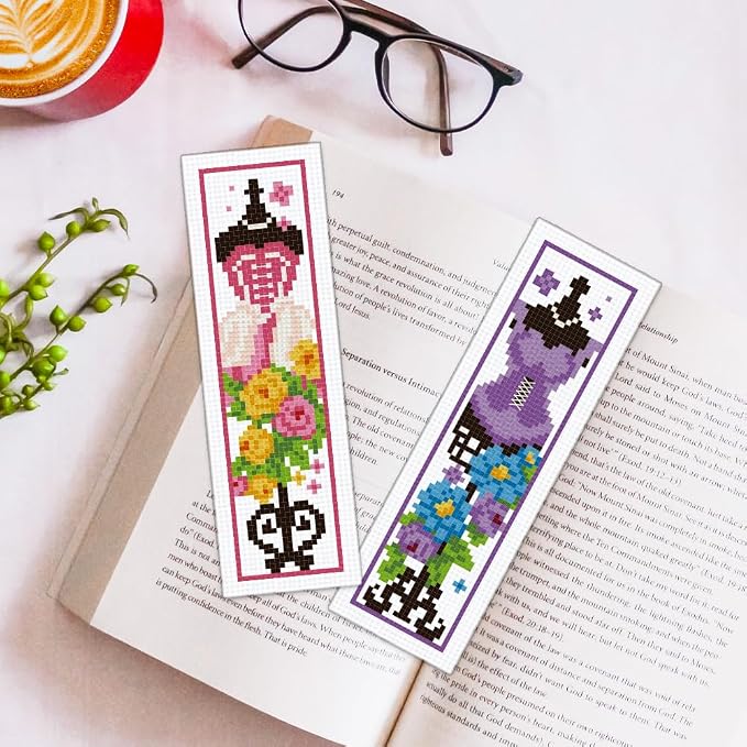 ORIGACH 6 Pcs Cross Stitch Bookmark Kit - Image 5