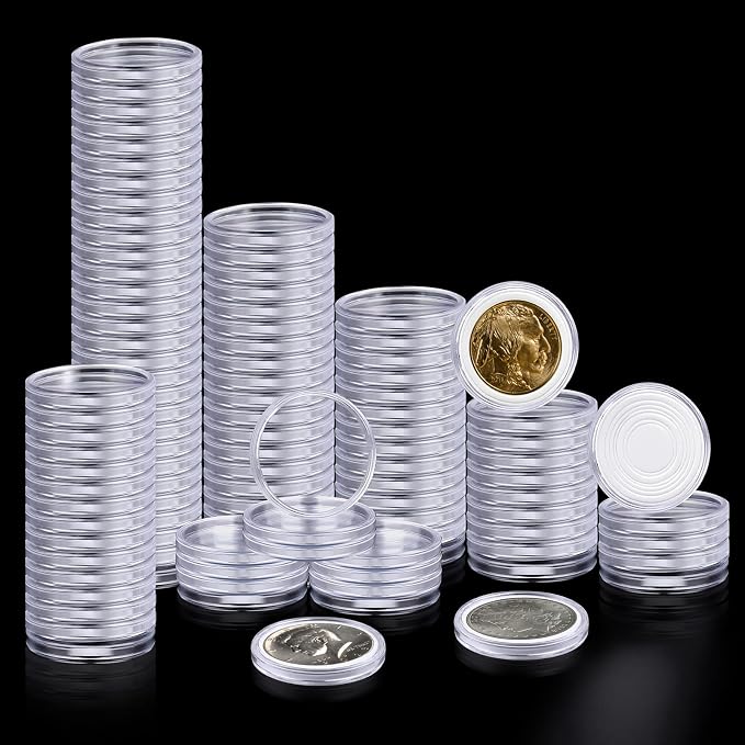 100PCS Silver Dollar Coin Holder, Coin Holders by COIDEA