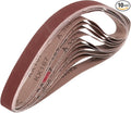 HARFINGTON 1 x 42 Inch Sanding Belts, 10 Pcs 320 Grits Aluminum Oxide Abrasive Belt Sander File Belt for Woodworking, Metal Polishing, Knife Sharpener