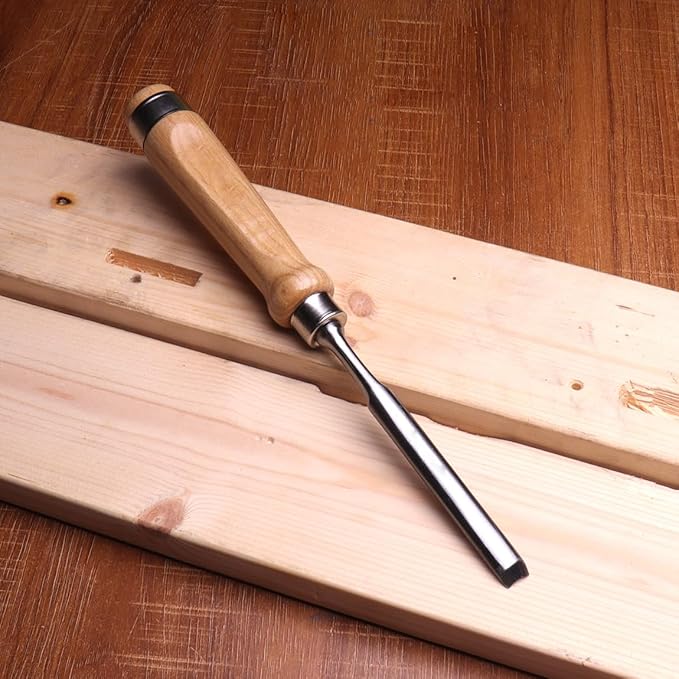 Atoplee Wood Carving Gouge Chrome Vanadium Steel Semi-Circular Carpenter Woodworking Chisel (12mm(1/2"))