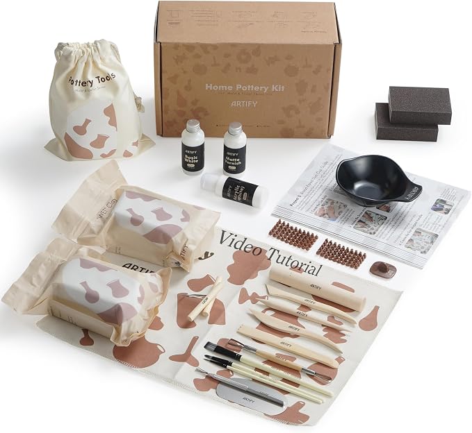 ARTIFY Air Dry Clay Kit for Adults, DIY Pottery Craft Airdry Tool Kit at Home by ARTIFYartsupplies