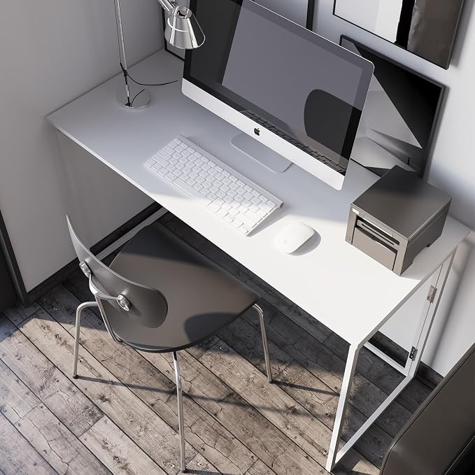 alawooder 39.4" Folding Desk: No Assembly, Wood Top - Image 9