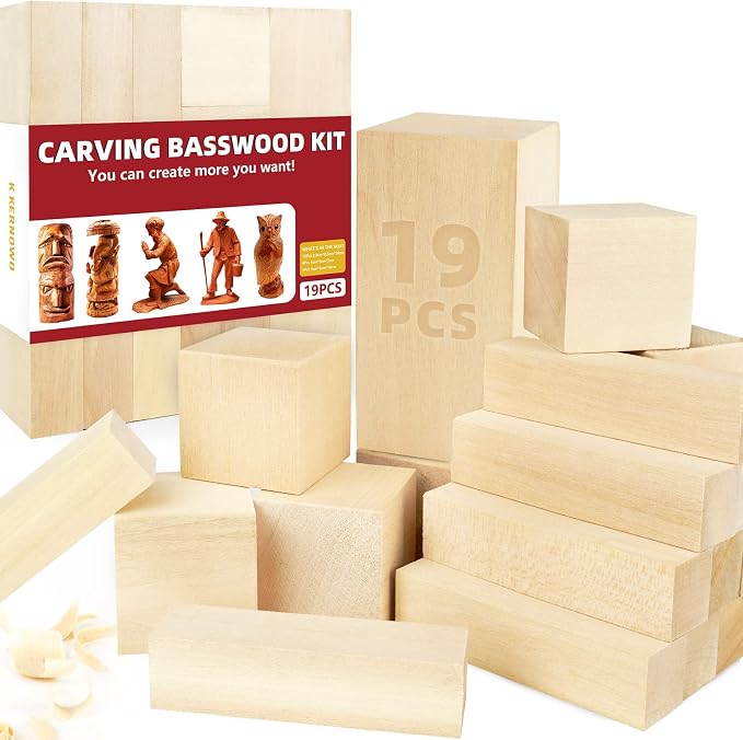 Basswood Carving Blocks, Bass Wood by KKERNOWO