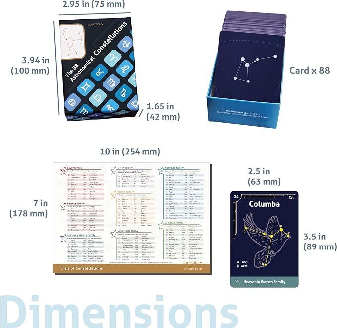 CARDDIA | The 88 Astronomical Constellations Educational Flashcards | Ideal - Image 6