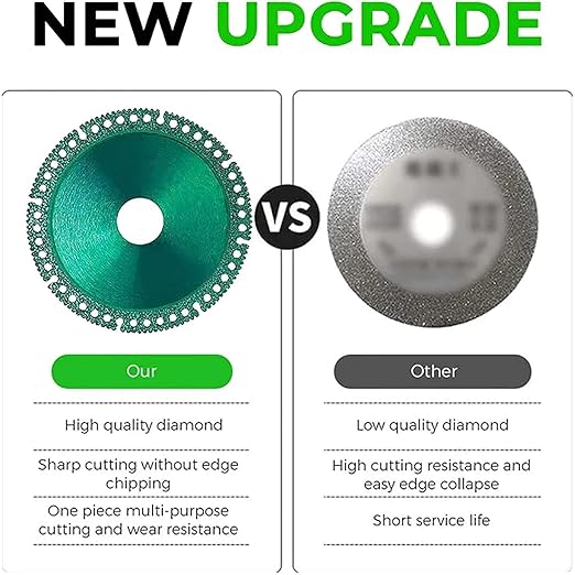 Indestructible Disc 2.0 - Cut Everything in Seconds (5) - Diamond Grit 60# - Compatible with Angle Grinder