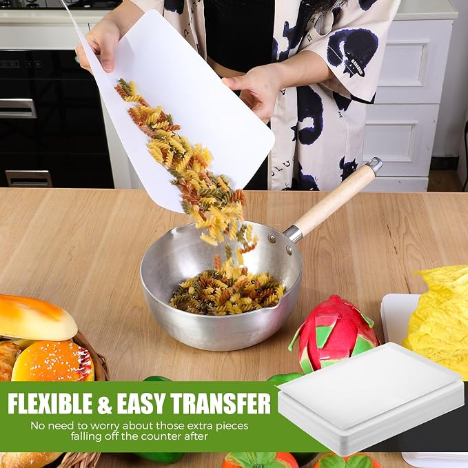 Hushee 60 Count Disposable Cutting Board Sheets 10 x 13 Inch Flexible Plastic - Image 4