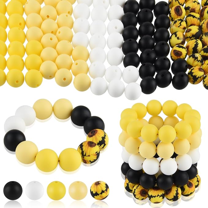 ASTARON 100 Pcs 15mm Silicone Beads by ASTARON